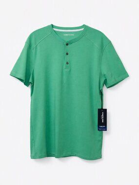 Kenneth Cole Men’s Slim Fit Techno‑Cole Knit Tee • Short Sleeve • UPF 50 • NWT M